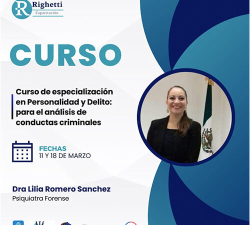 Curso de Especialización en Personalidad y Delito Para el Análisis de Conductas Criminales
